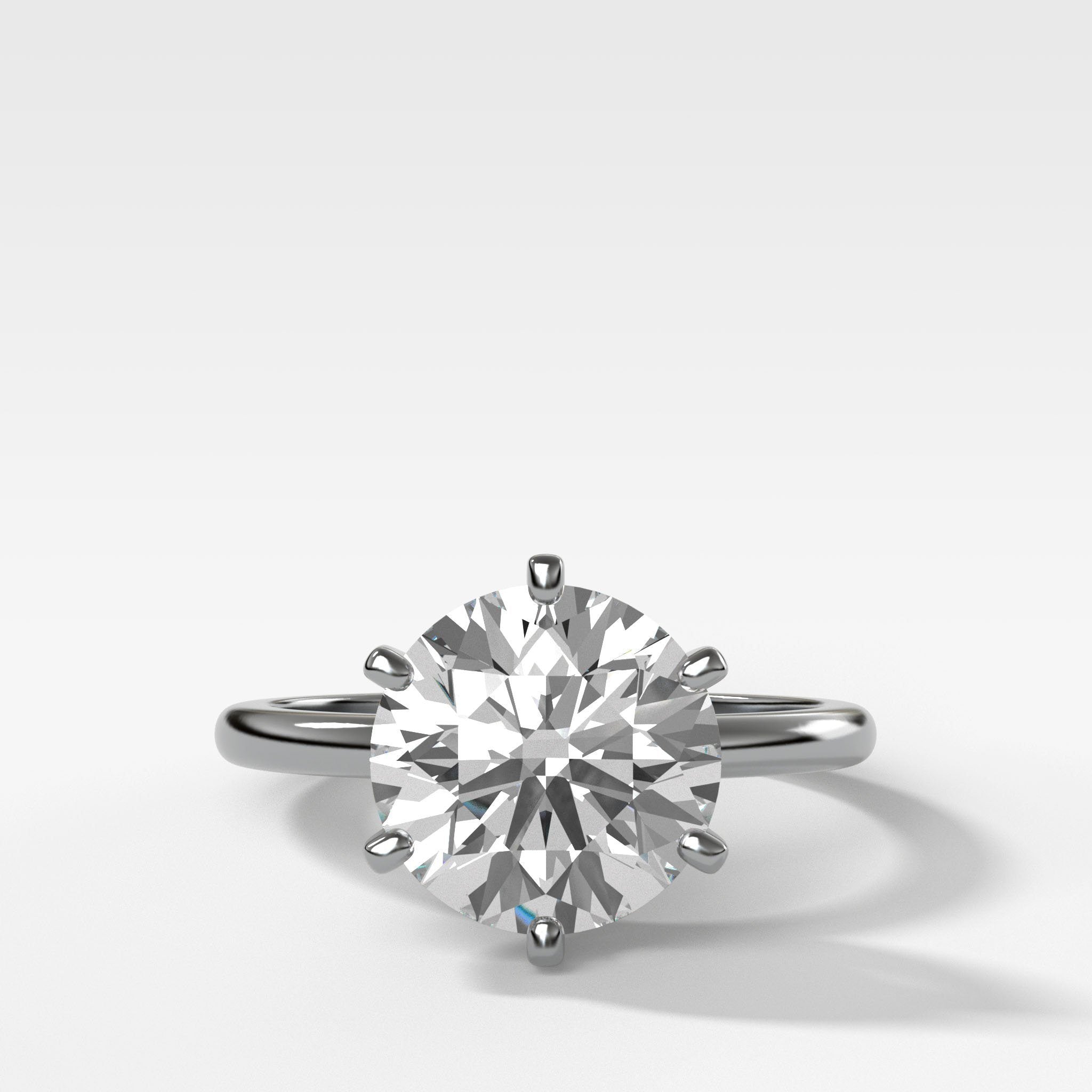 Nova Solitaire Engagement Ring With Round Cut Diamond