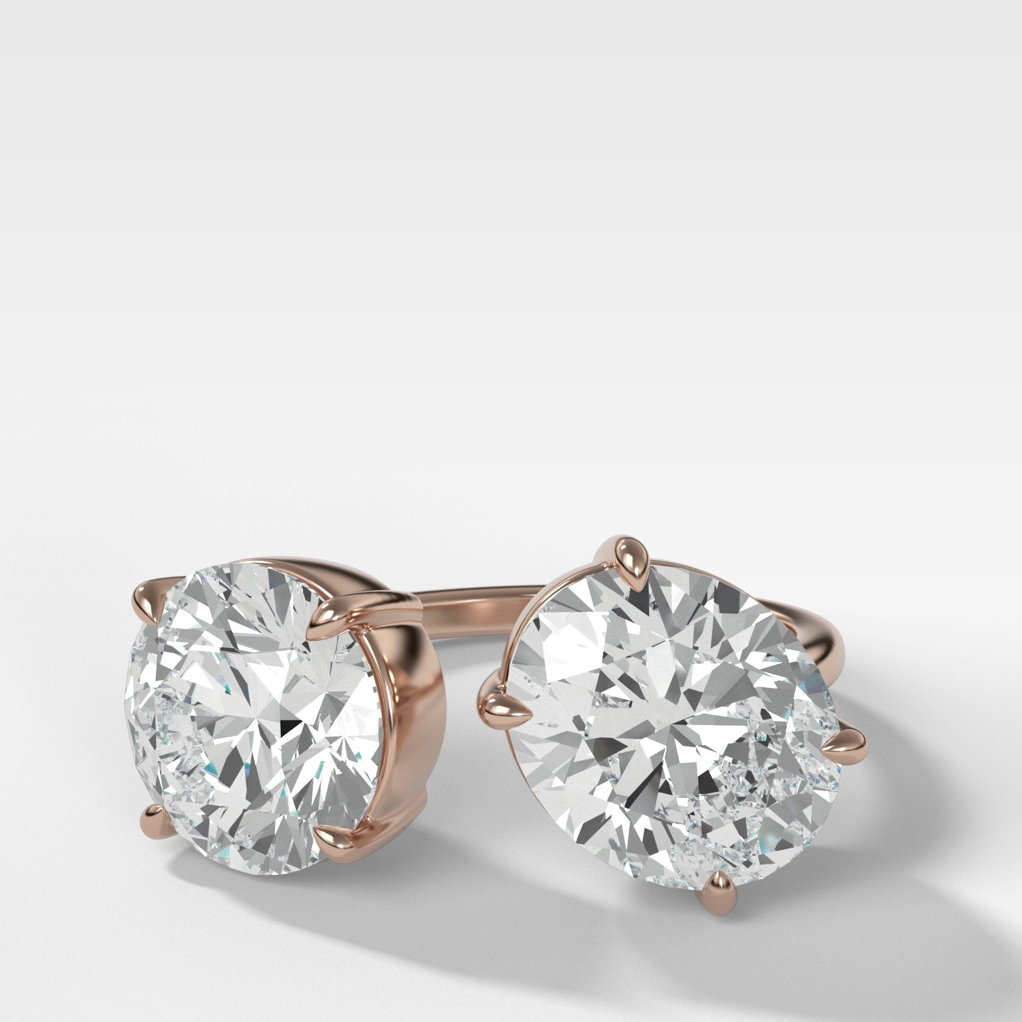 Floating Two Stone Ring