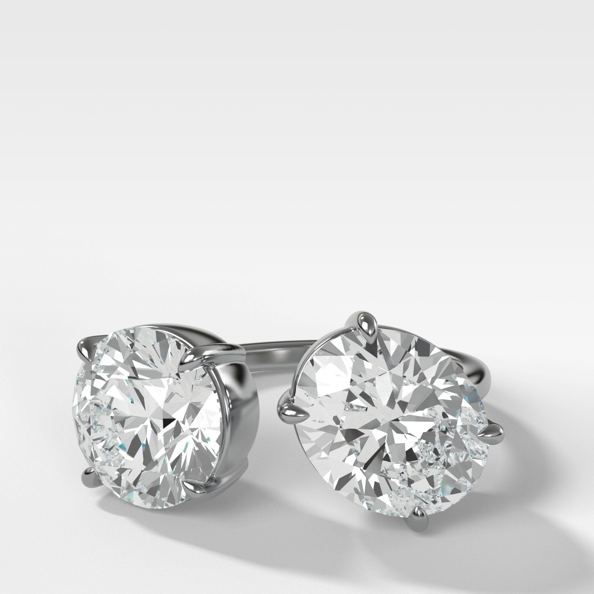 Floating Two Stone Ring