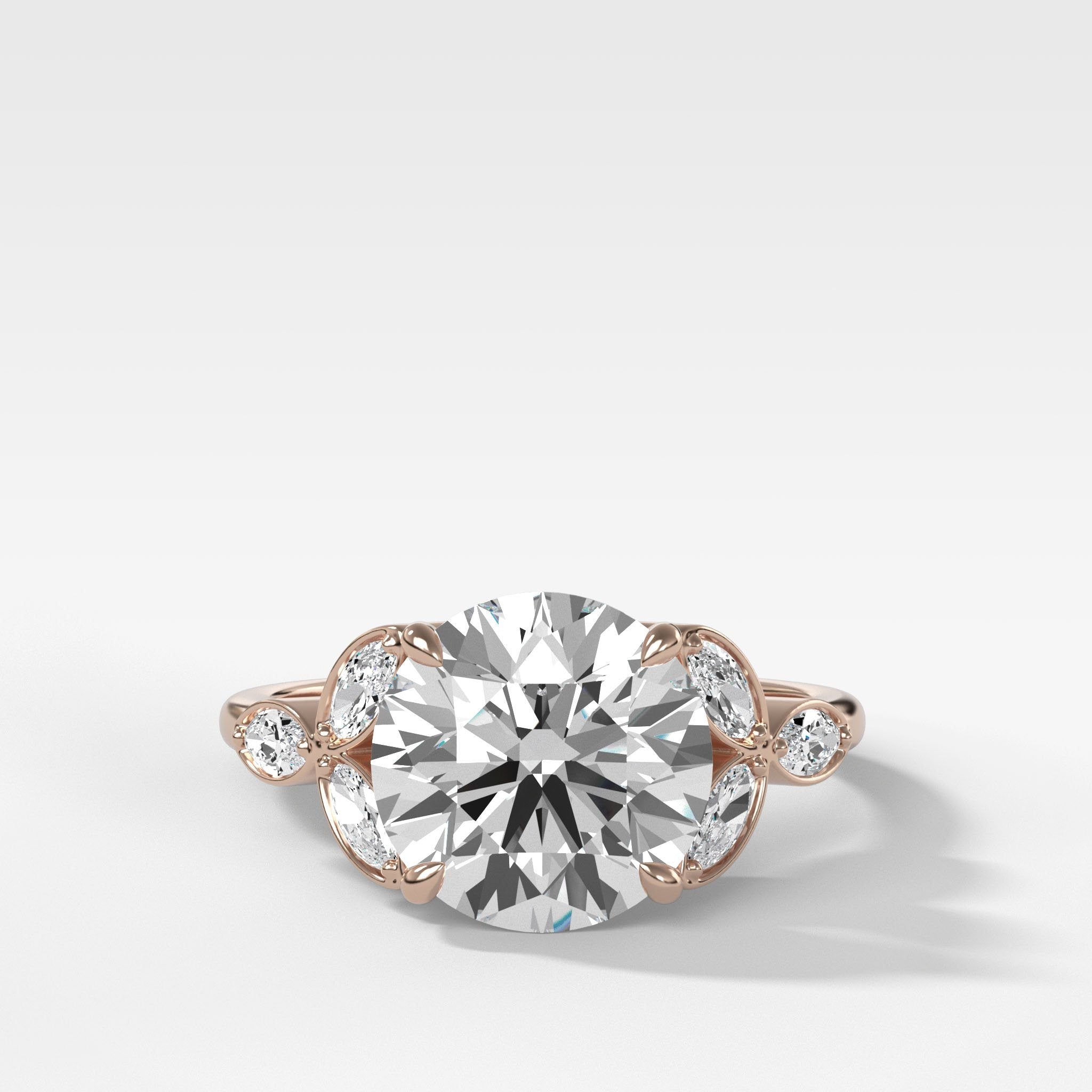 Laurel Engagement Ring With Round Cut Diamond