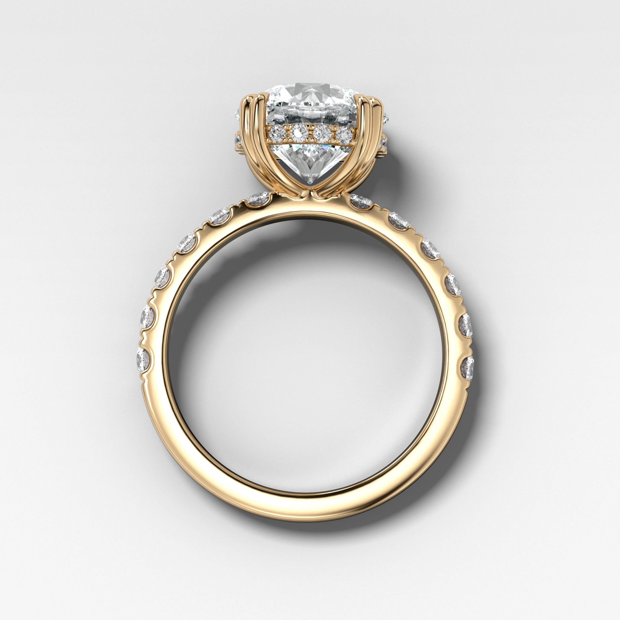 Zenith Engagement Ring With Round Cut Diamond