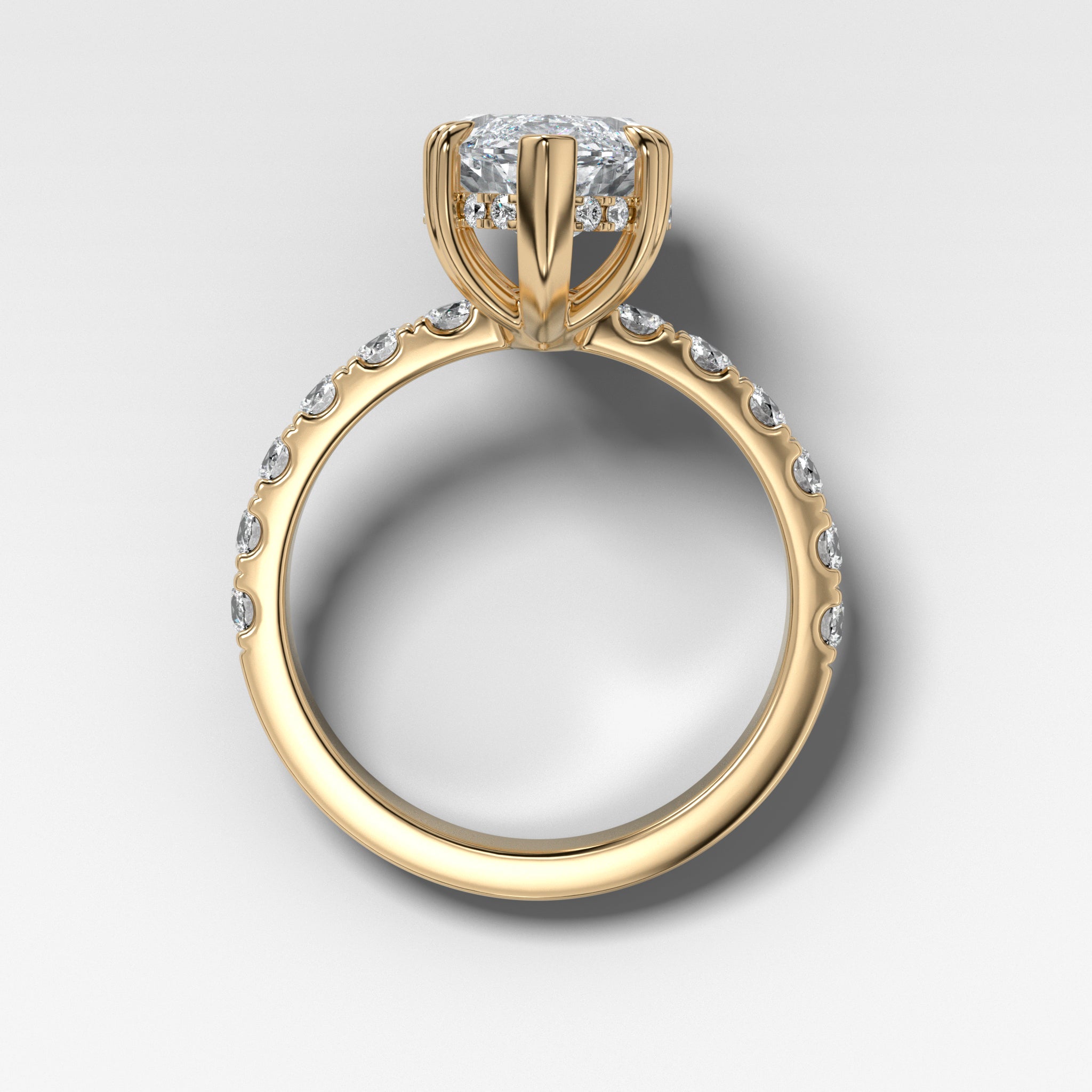 Zenith Engagement Ring With Marquise Cut Diamond
