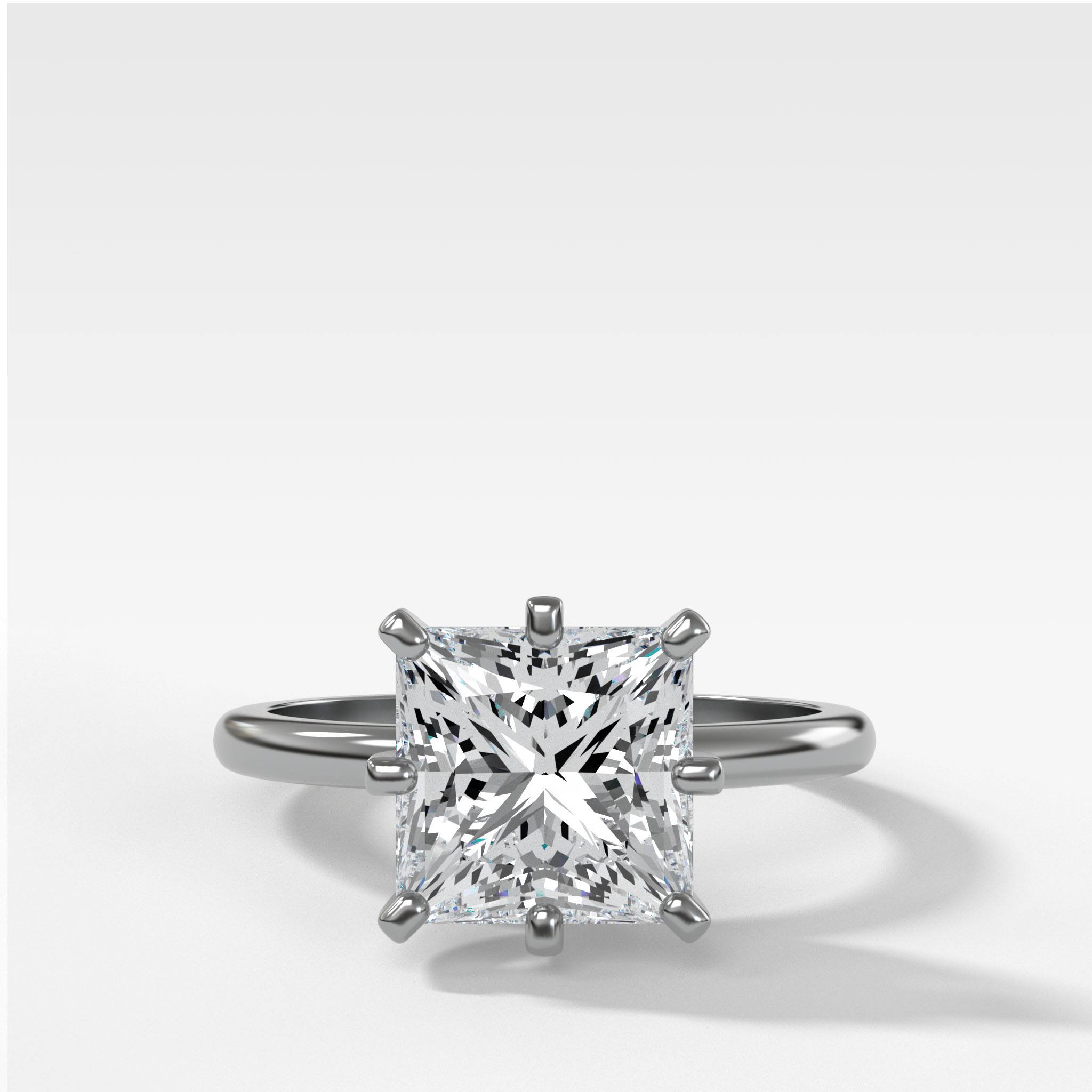 Nova Solitaire Engagement Ring With Princess Cut Diamond