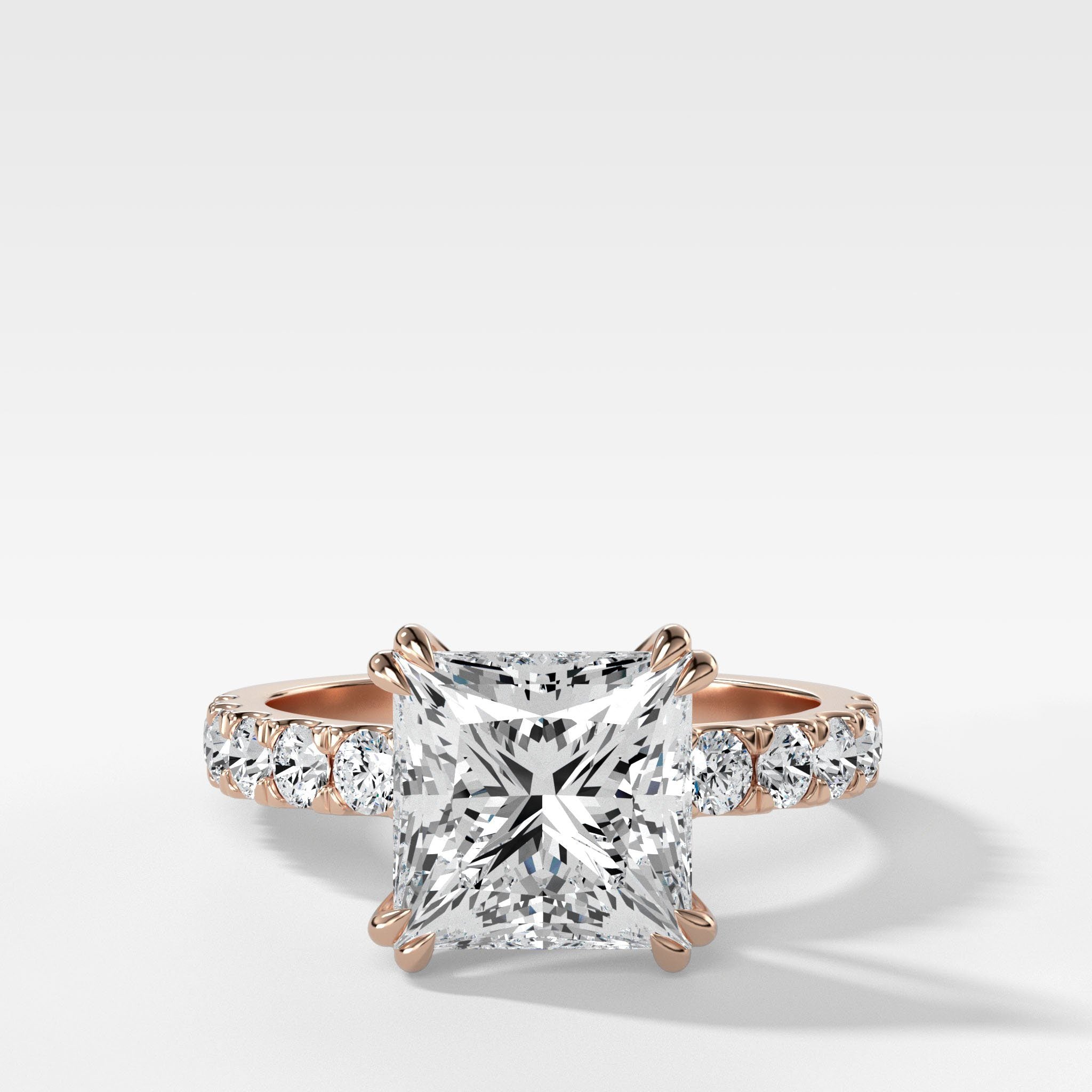 Zenith Engagement Ring With Princess Cut Diamond