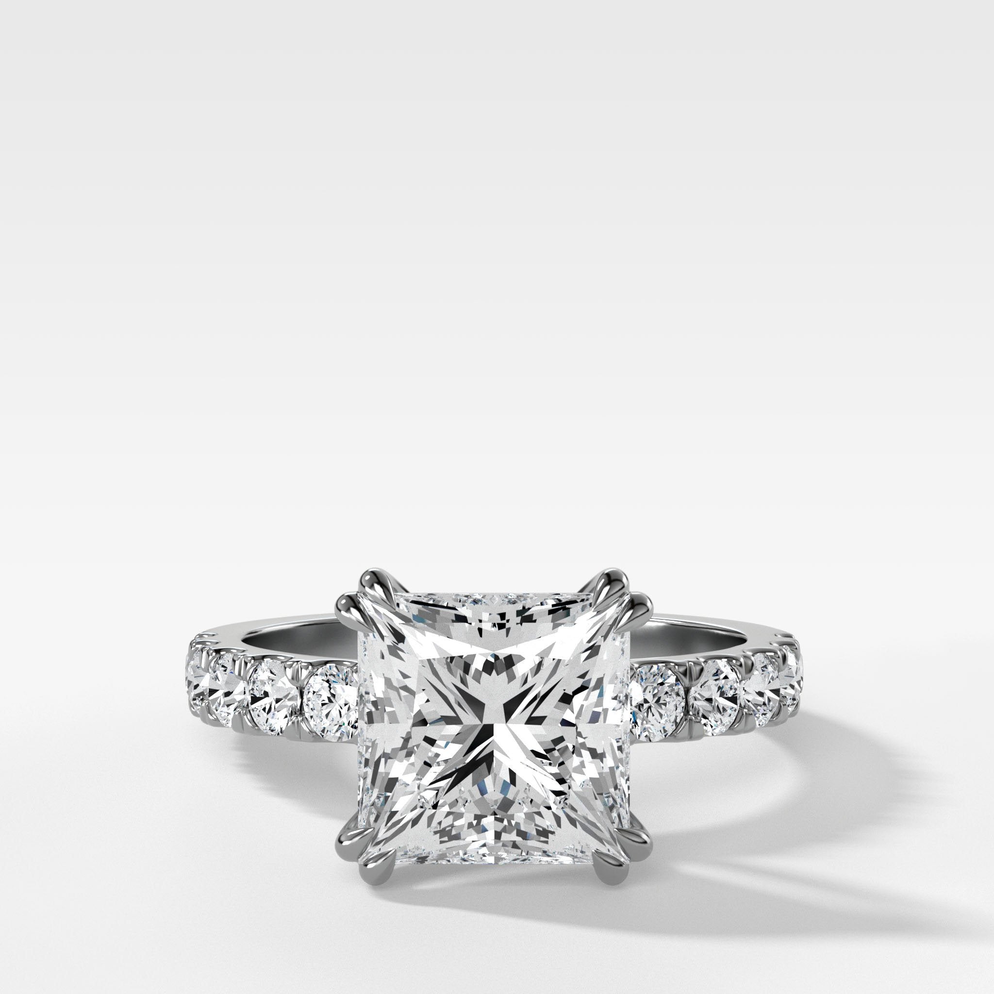 Zenith Engagement Ring With Princess Cut Diamond
