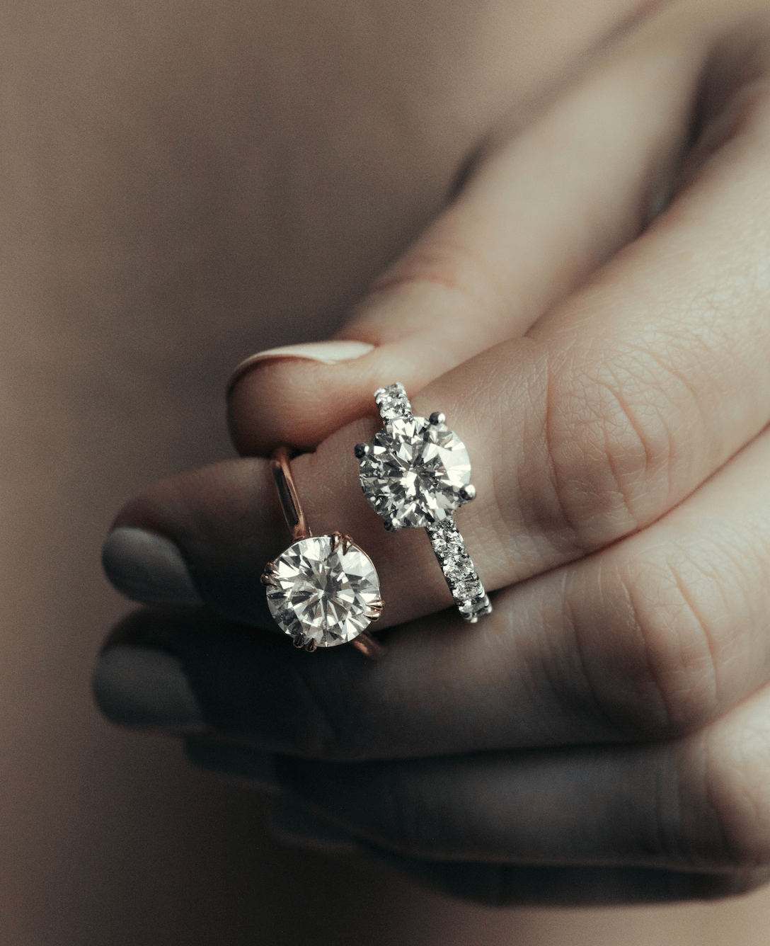 Zenith Engagement Ring With Round Cut Diamond