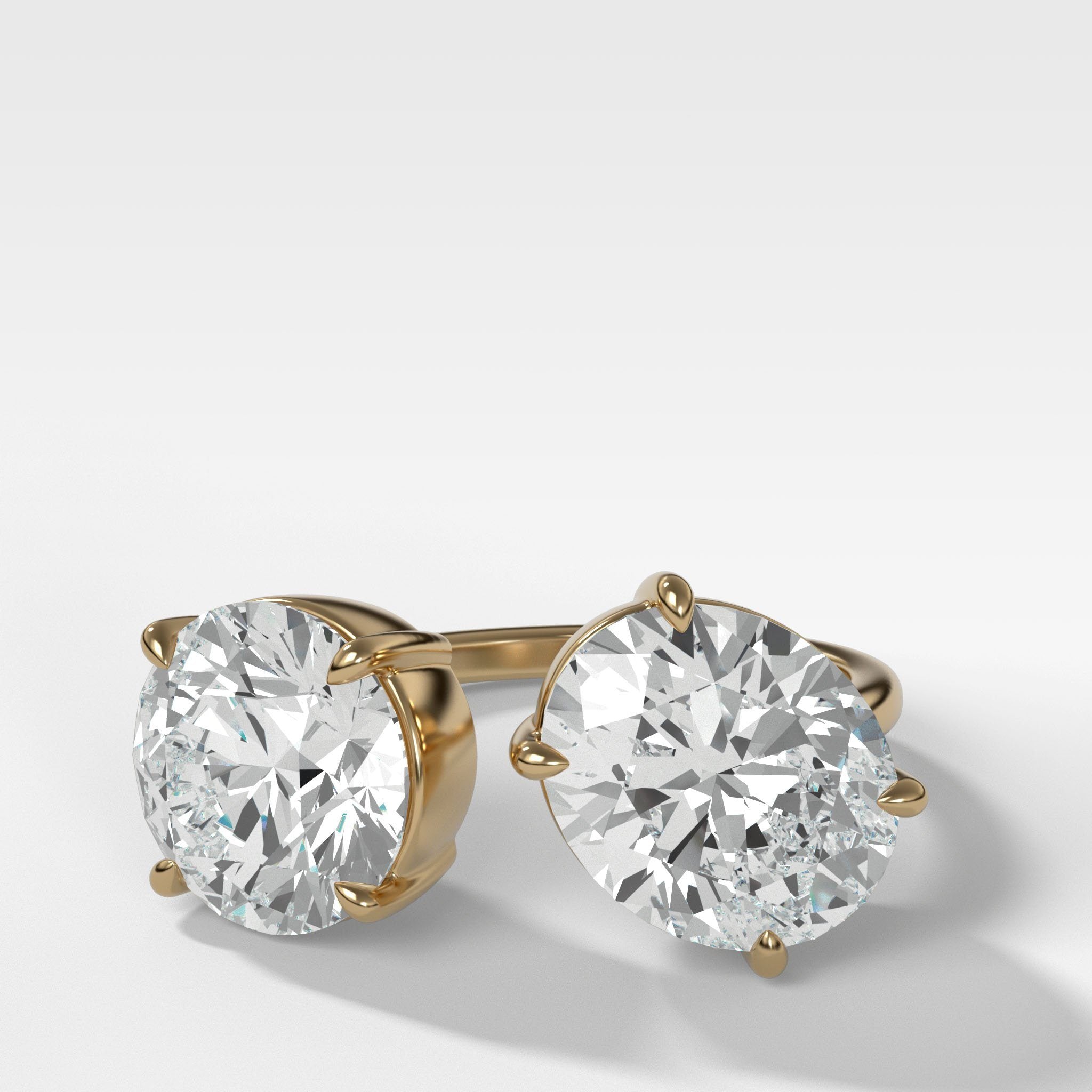 Floating Two Stone Ring