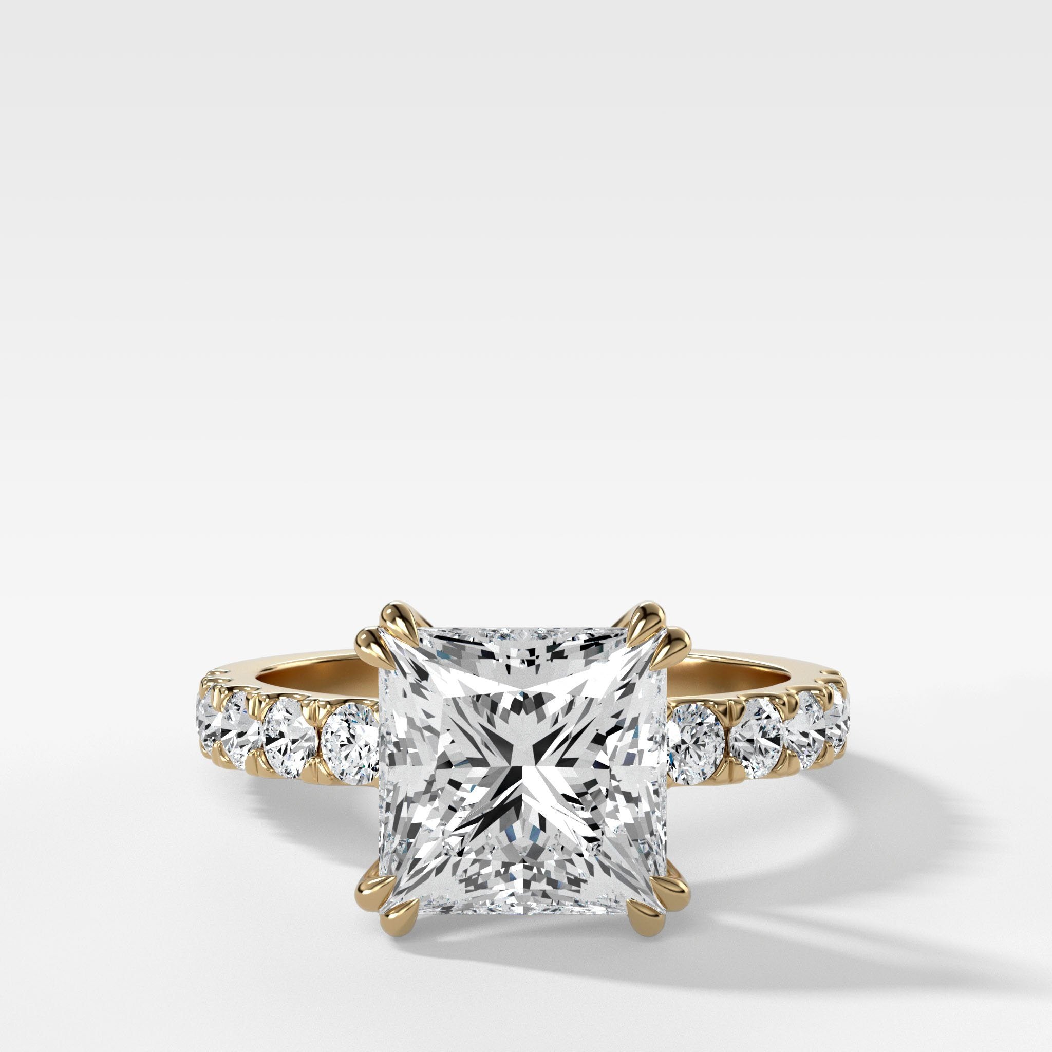 Zenith Engagement Ring With Princess Cut Diamond