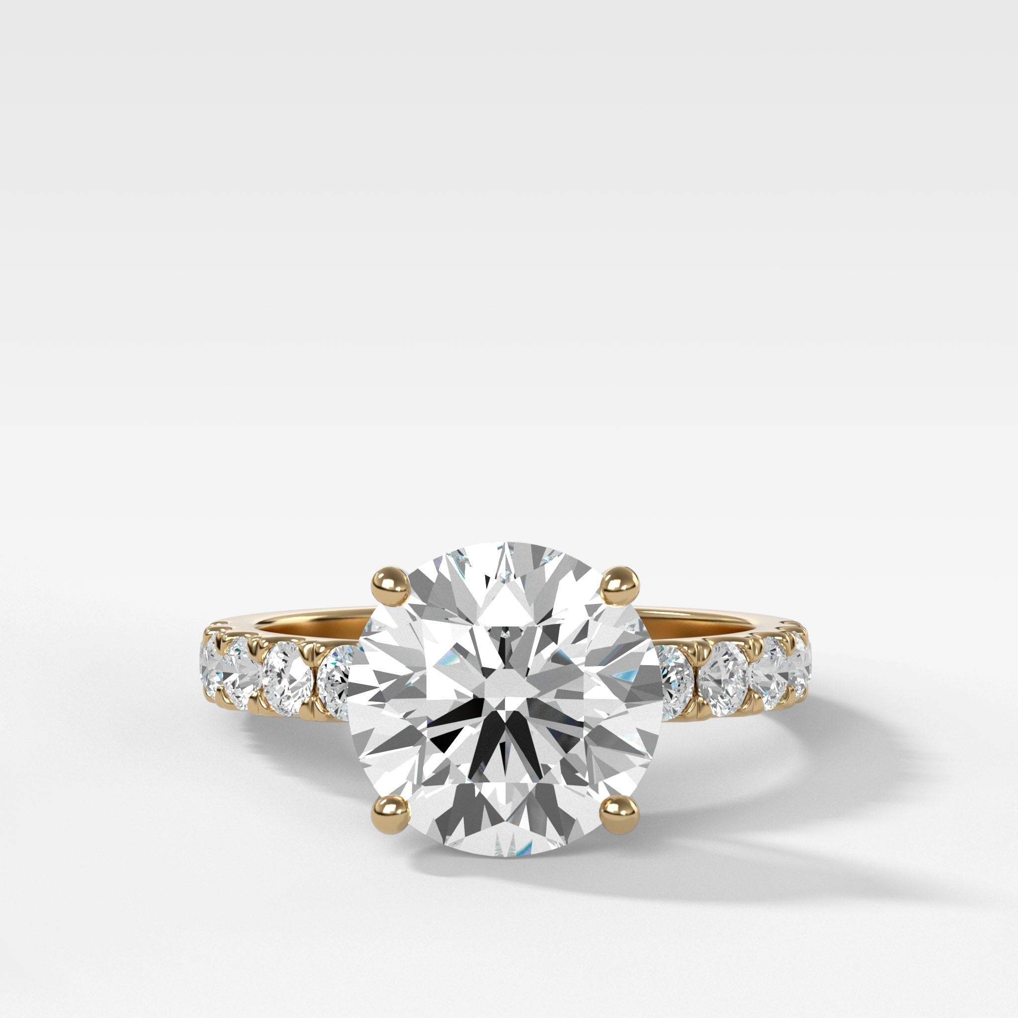 Zenith Engagement Ring With Round Cut Diamond